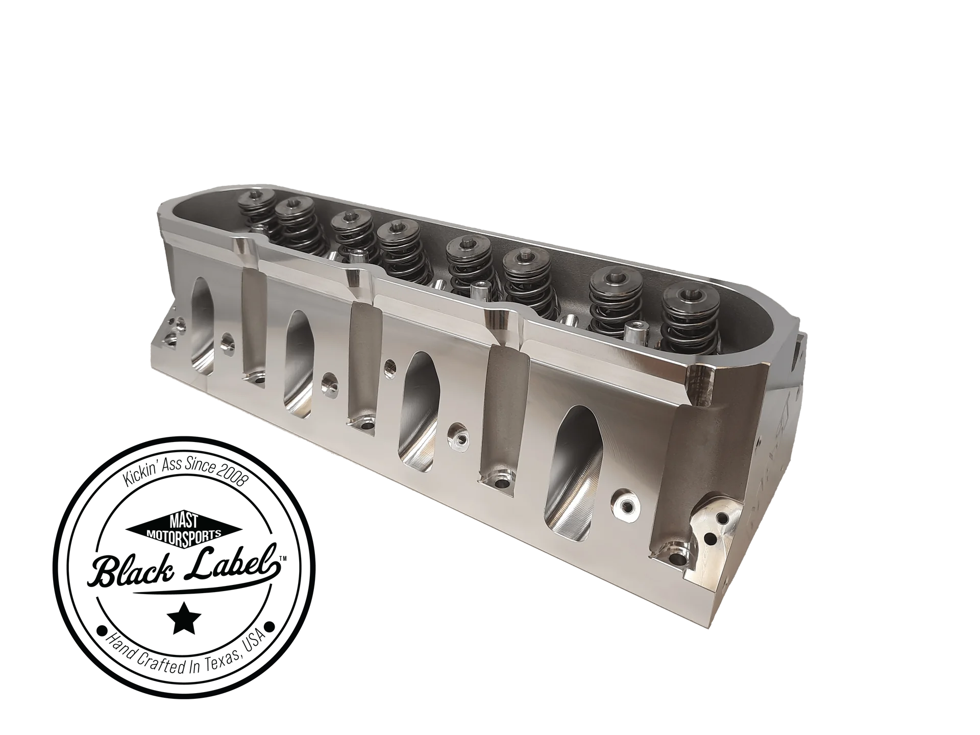 Cathedral Port 5.3L 3.780" (+) Bore - Pair Black Label CNC Cylinder Head - Stainless or Titanium Valves