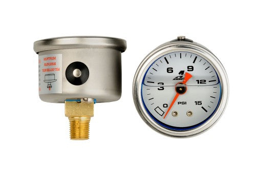 0-15 psi Fuel Pressure Gauge 0-15 psi Fuel Pressure Gauge