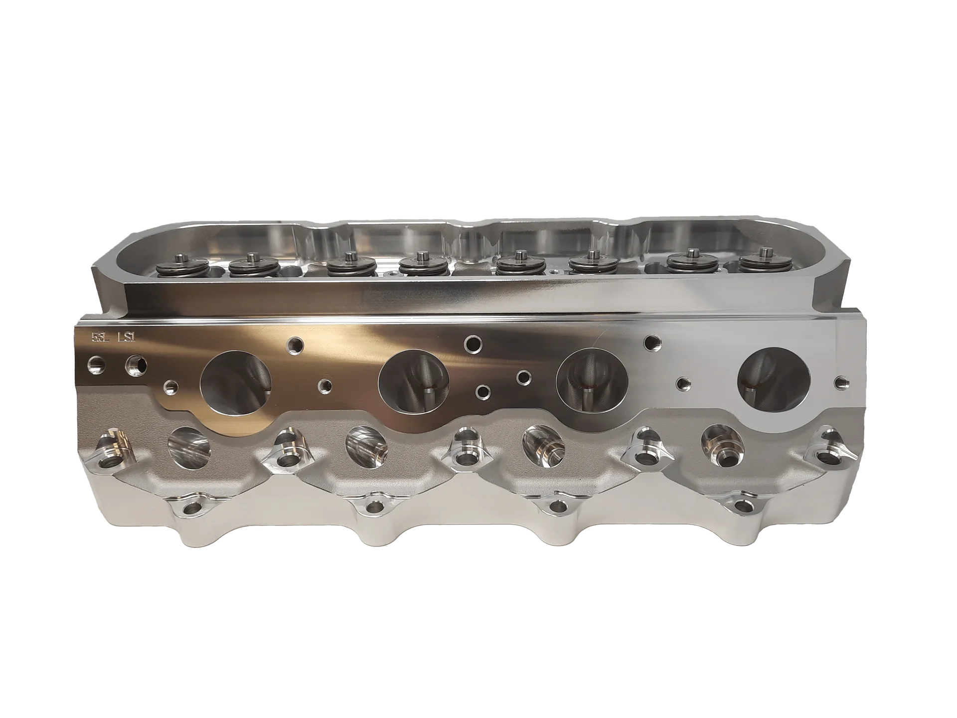 Cathedral Port 5.3L 3.780" (+) Bore - Pair Black Label CNC Cylinder Head - Stainless or Titanium Valves
