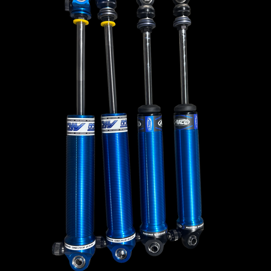 Sho-Me Speed  AFCO Index/Bracket Shock Package – Double Adjustable, Custom-Valved for 800–1500 hp (2800–3400 lb)