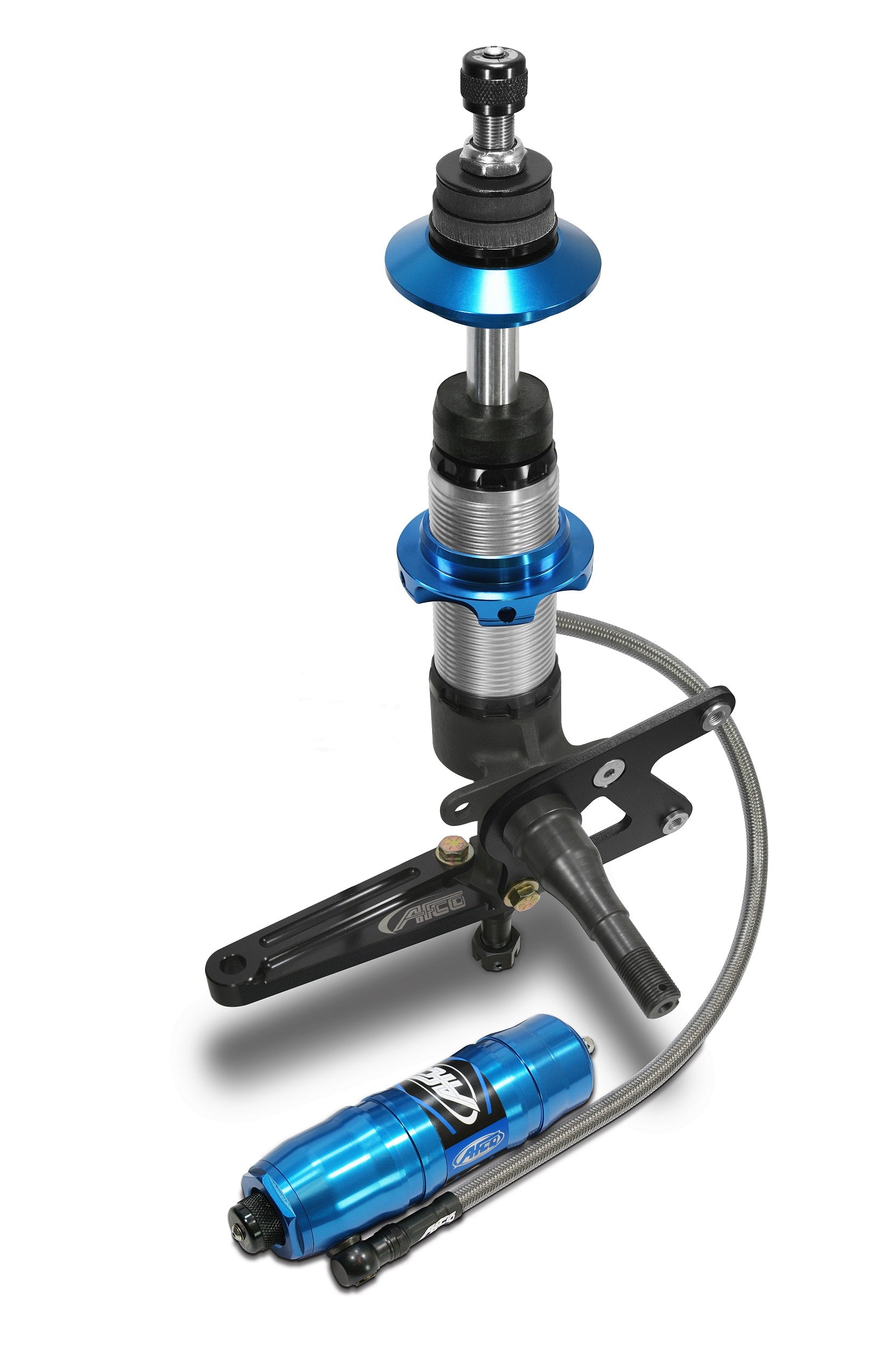 Pair of Terminator Spindle Mount Adjustable Struts Steel Steering Arm ...