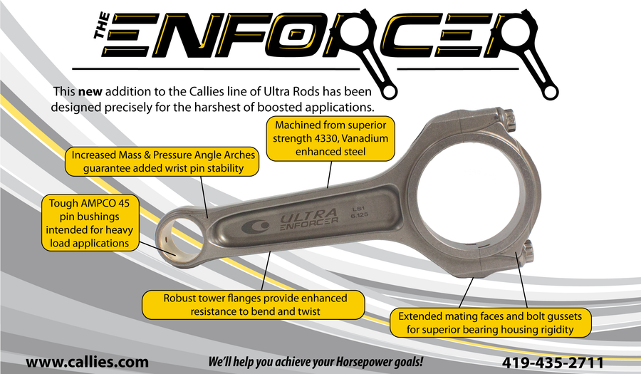 Callies Ultra Enforcer I-Beam Connecting Rod 6.125